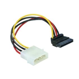   Delock 15 tűs SATA HDD (derékszögű) - 4 tűs apa (Molex) hálózati kábel, 15 cm (DL-60101)