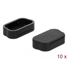   Delock 10 db. fekete borítás por ellen Sub-D 9 / Sub-D 15 apákhoz (DL-60173)