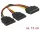 Delock kábel Power SATA 15 tűs > 2 x SATA HDD - egyenes (DL-60174)