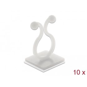   Delock Természetes kábel kötegelő öntapadó alappal 10 db (DL-60175)