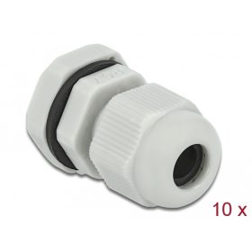 Delock PG7 tömszelence 10 db. szürke (DL-60193)