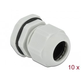 Delock PG19 tömszelence 10 db. szürke (DL-60221)