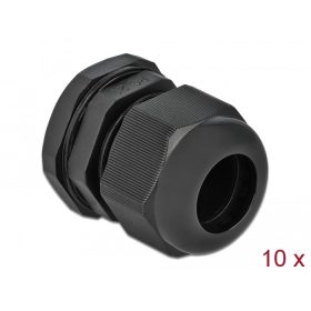 Delock PG21 tömszelence 10 db. fekete (DL-60222)