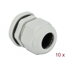 Delock PG21 tömszelence 10 db. szürke (DL-60223)