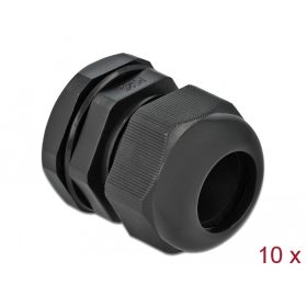 Delock PG25 tömszelence 10 db. fekete (DL-60224)