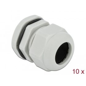 Delock PG25 tömszelence 10 db. szürke (DL-60225)