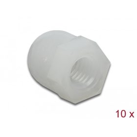   Delock 10 db. természetes színű hatszögletű védősapka M6 csavarmenet kialakítással a belsejében (DL-60236)