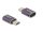 Delock USB Adapter 40 Gbps USB Type-C PD 3.1 240 W csatlakozódugóval - csatlakozóhüvellyel, portkímélővel 8K 60 Hz fém