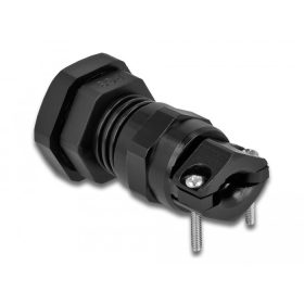   Delock Kábel tömszelence PG9 feszültség mentesítős és hajlítás védelemmel ellátott fekete (DL-60351)