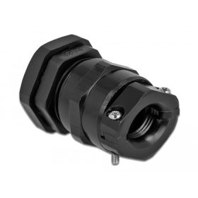   Delock Kábel tömszelence PG21 feszültség mentesítős és hajlítás védelemmel ellátott fekete (DL-60359)