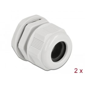   Delock Kábel tömszelence PG21 kerek kábelekhez 2 db. Szürke (DL-60368)