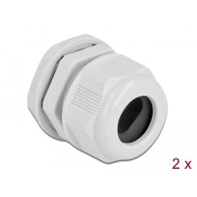   Delock Kábel tömszelence PG21 két kábelbemenettel 2 db. Szürke (DL-60388)