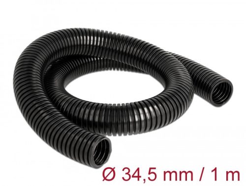 Delock Kábelvédő borítás 1 m x 34,5 mm fekete