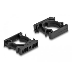   Delock Kábel borító tartó záróklippel 21,2 mm 4 db. fekete (DL-60485)