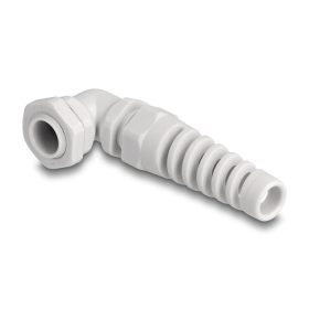   Delock Kábel tömszelence PG9 90  hajlított feszültség mentesítős szürke (DL-60582)