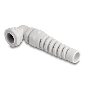   Delock Kábel tömszelence PG13,5 90  hajlított feszültség mentesítős szürke (DL-60586)