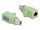Delock M12 X-kódolt adapter 8 tűs apa - RJ45 anya Cat.5e beszerelő mélyedéssel egyenes, zöld színű