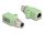 Delock M12 X-kódolt adapter 8 tűs anya - RJ45 anya Cat.5e beszerelő mélyedéssel, egyenes, zöld színű