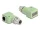Delock M12 X-kódolt adapter 8 tűs anya - RJ45 anya Cat.5e beszerelő mélyedéssel, 90 -ban hajlított, zöld színű (DL-60684)