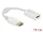 Delock Adapter DisplayPort 1.1-dugós csatlakozó-HDMI-csatlakozóhüvely passzív fehér (DL-61015)