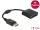 Delock Adapter DisplayPort 1.2-dugós csatlakozó -DVI-csatlakozóhüvely 4K passzív fekete (DL-61023)