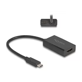   Delock Adapter HDMI anya - USB Type-C  apa (DP Alt Mode) 4K, PD 100 W-tal (DL-61058)