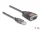 Delock Adapter A-típusú USB 2.0 - 1 x soros RS-232 D-Sub 9 tus apa LED-del 1m (DL-61400)