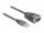 Delock Adapter A-típusú USB 2.0 - 1 x soros RS-232 D-Sub 9 tűs apa anyacsavarokkal, 3 db. LED-del 0,2 m (DL-61412)