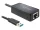 Delock adapter USB 3.0 > Gigabit LAN 10/100/1000 Mb/s, telepítő CD-vel,fekete (DL-62121)
