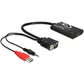 Delock VGA - HDMI adapter audióval (DL-62408)