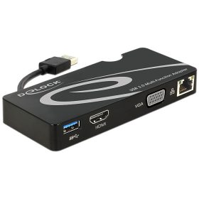   Delock Adapter USB 3.0 > HDMI / VGA + Gigabit LAN + USB 3.0 (DL-62461)