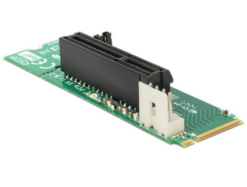 Delock Adapter, M.2 NGFF kulcs M dugó > PCI Express x4 nyílás