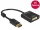 Delock Adapter Displayport 1.2-dugós csatlakozó > DVI-csatlakozóhüvely 4K passzív, fekete (DL-62601)