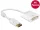 Delock Adapter Displayport 1.2-dugós csatlakozó > DVI-csatlakozóhüvely 4K passzív, fehér (DL-62602)