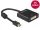Delock Adapter mini Displayport 1.2-dugós csatlakozó > DVI-csatlakozóhüvely 4K aktív, fekete (DL-62603)