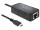 Delock Adapter SuperSpeed USB (USB 3.1 Gen 1) USB Type-C csatlakozódugóval > Gigabit LAN 10/100/1000 (DL-62642)