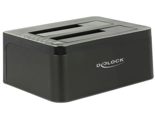 Delock Duál dokkoló állomás SATA HDD > USB 3.0 klónozási funkcióval