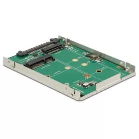   Delock 2.5 -os SATA Express átalakító / U.2 > 1 x M.2 / 1 x mSATA merevlemezházzal, 9,5 mm (DL-62786)