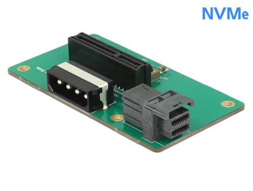 Delock Adapter SFF-8643 > PCIe x4 rögzítőlemezzel