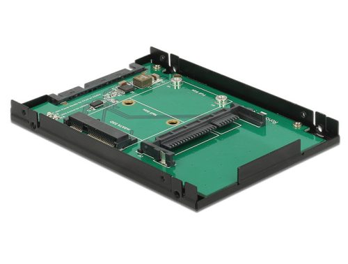 Delock 2.5 -os SATA-átalakító, 22 tus > 1 x mSATA / 1 x CFast - 9,5 mm