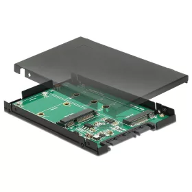   Delock 2.5 -os SATA-átalakító, 22 tus > 1 x M.2 B-kulcs nyílás + 1 x mSATA - 9,5 mm (DL-62866)