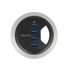   Delock 4 porttal rendelkező asztali USB 3.0 elosztó (DL-62868)
