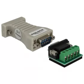   Delock Átalakító 1 x soros RS-232 DB9 anya - 1 x soros RS-422/485 DB9-es apa ESD védelemmel 15 kV (DL-62920)