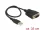 Delock Adapter USB 2.0 A-típusú dugó > 1 x soros RS-232 DB9 apa csavarokkal és csavaranyákkal elektr (DL-62958)