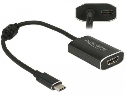 Delock Adapter USB Type-C  csatlakozódugóval > HDMI csatlakozóhüvellyel (DP váltakozó mód) 4K 60 Hz