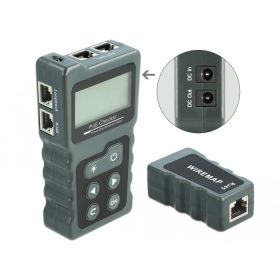 Delock LCD kábel tesztelő RJ45 / PoE / DC (DL-63110)