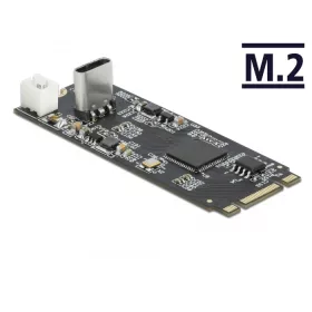   Delock Átalakító M.2 kulcs B+M apa - USB Type-C  csatlakozó (DL-63174)