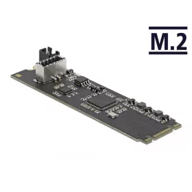   Delock Átalakító M.2 kulcs B+M apa - 1 x belső USB 3.2 Gen 2 Kulcs A, 20 tűs anya csatlakozó (DL-63330)