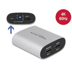   Delock HDMI HD Audio Extractor 4K 60 Hz - HDMI eARC segítségével (DL-63332)