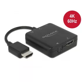 Delock HDMI-hangkivonatoló, 4K 60 Hz, kompakt (DL-63333)